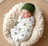 Welcome Home Duck Newborn Knot Gown Outfit Hippo Boutique