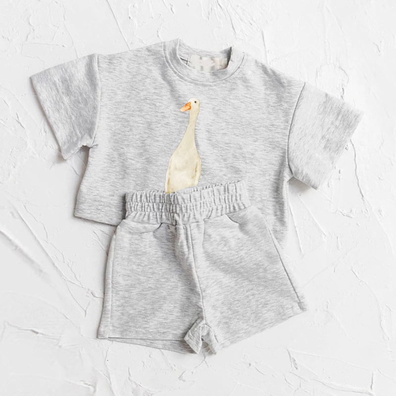 Goose T-Shirt & Shorts Set Hippo Boutique