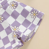 Checkered Suspender Shorts Hippo Boutique