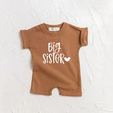 Big Sister baby Girl romper bodysuit Hippo Boutique