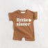 Little sister baby girl bodysuit romper Canadian baby clothes 