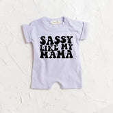 Sassy Like my Mama baby Girl romper bodysuit Hippo Boutique