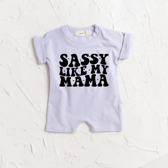 Sassy Like my Mama baby Girl romper bodysuit Hippo Boutique