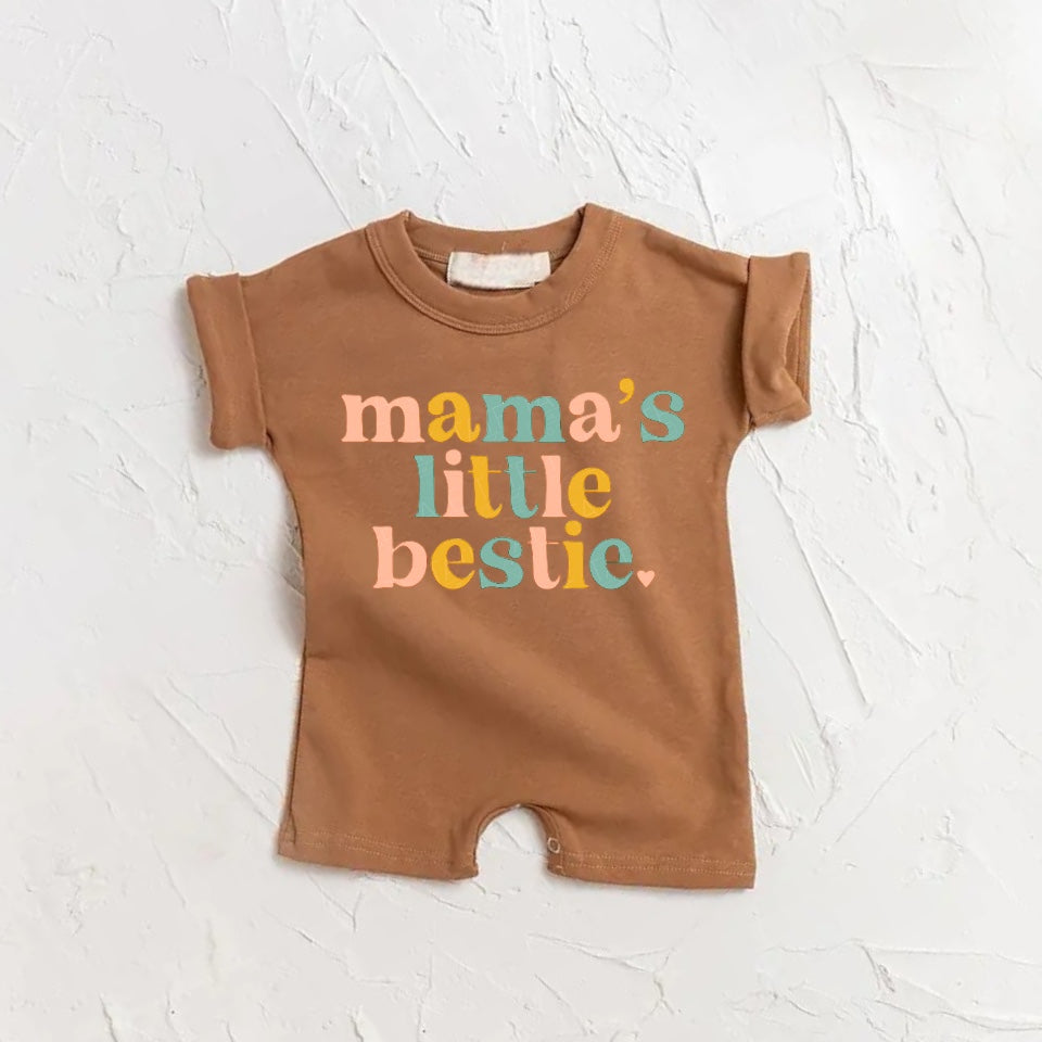 Mama’s Little Bestie romper bodysuit Hippo Boutique