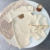 Bear Romper Bodysuit with Hat Hippo Boutique