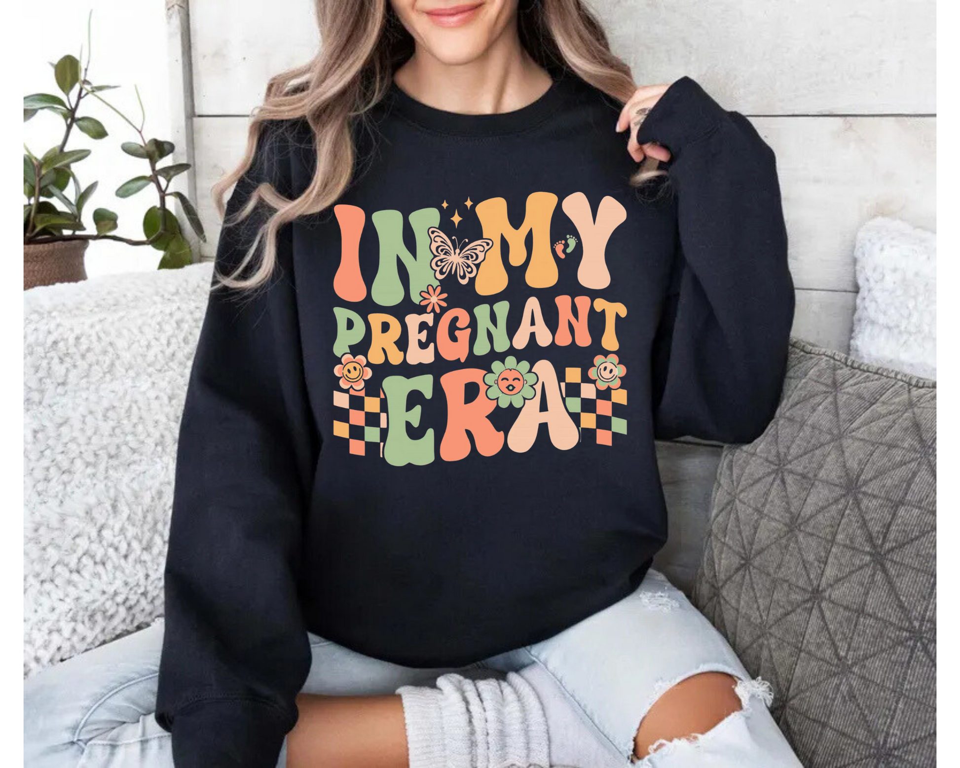 Sweatshirts & Hoodies - In My Pregnant Era Hippo Boutique