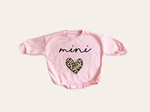 Leopard Heart Mama & Mini matching Baby Sweatshirt Romper bodysuit & Crewneck Hippo Boutique