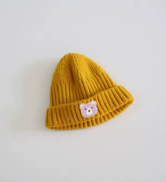 Teddy Bear Knit Baby Winter Hat Hippo Boutique