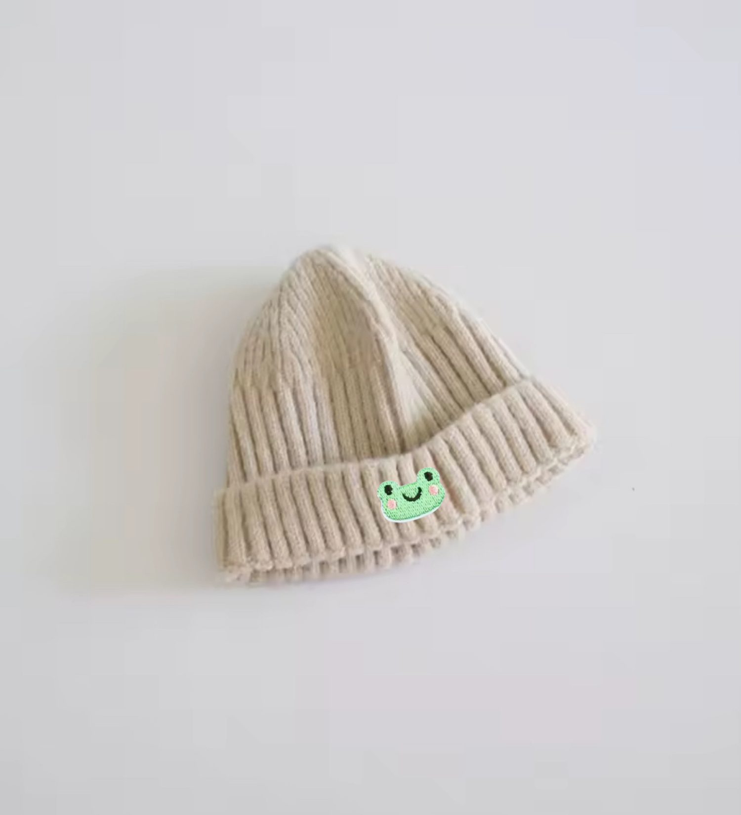 Smiley Frog Knit Baby Winter Hat Hippo Boutique