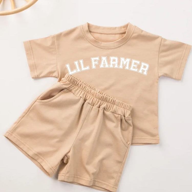 Little Farmer Baby Boy T-Shirt & Shorts Set Hippo Boutique