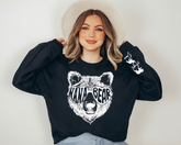 Custom Nana Bear Sweatshirt with children’s name on sleeve Hippo Boutique