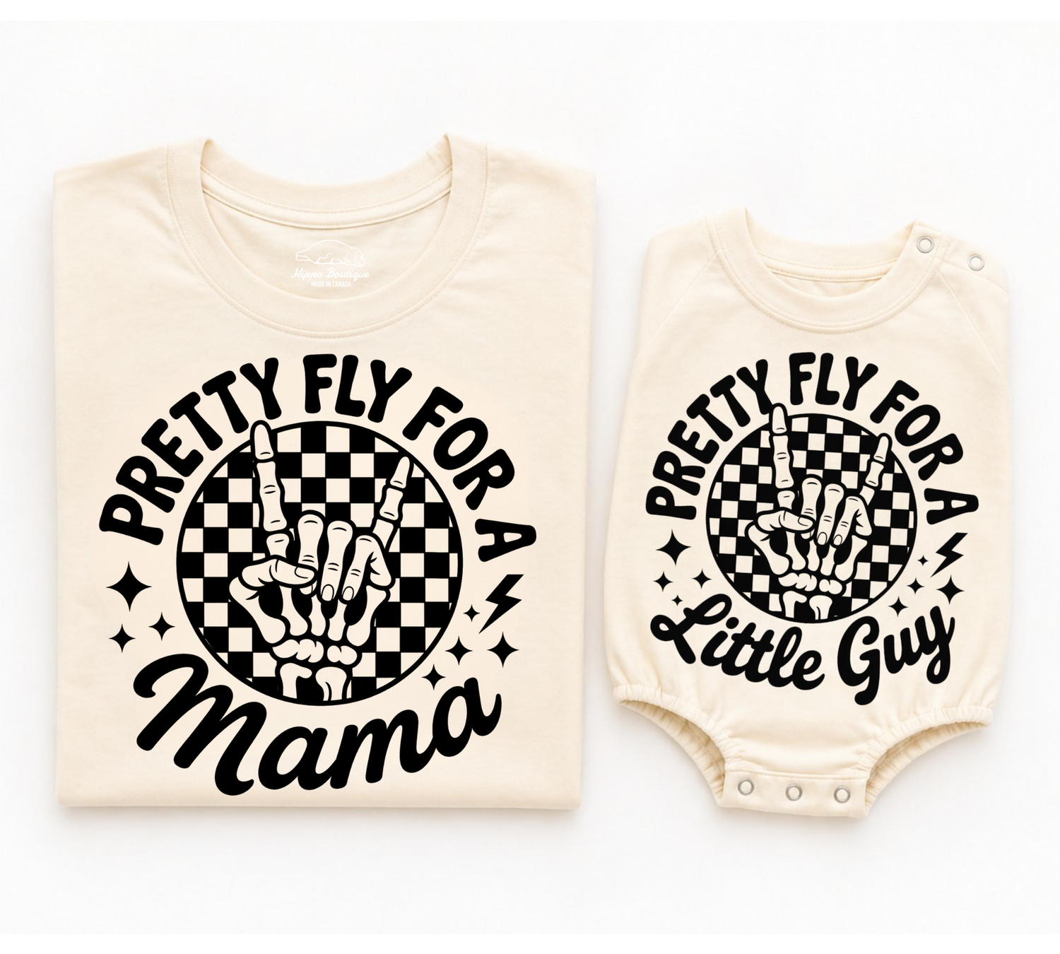 Mama & Mini Matching T-Shirts & Romper - Pretty Fly Hippo Boutique