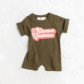 Choose Kindness Baby romper bodysuit Hippo Boutique