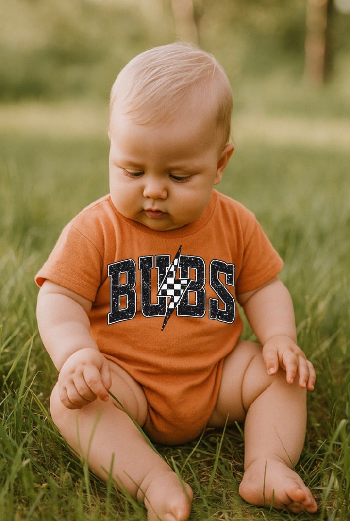 Baby t-shirt Bubble Romper - Bubs Lightning Hippo Boutique