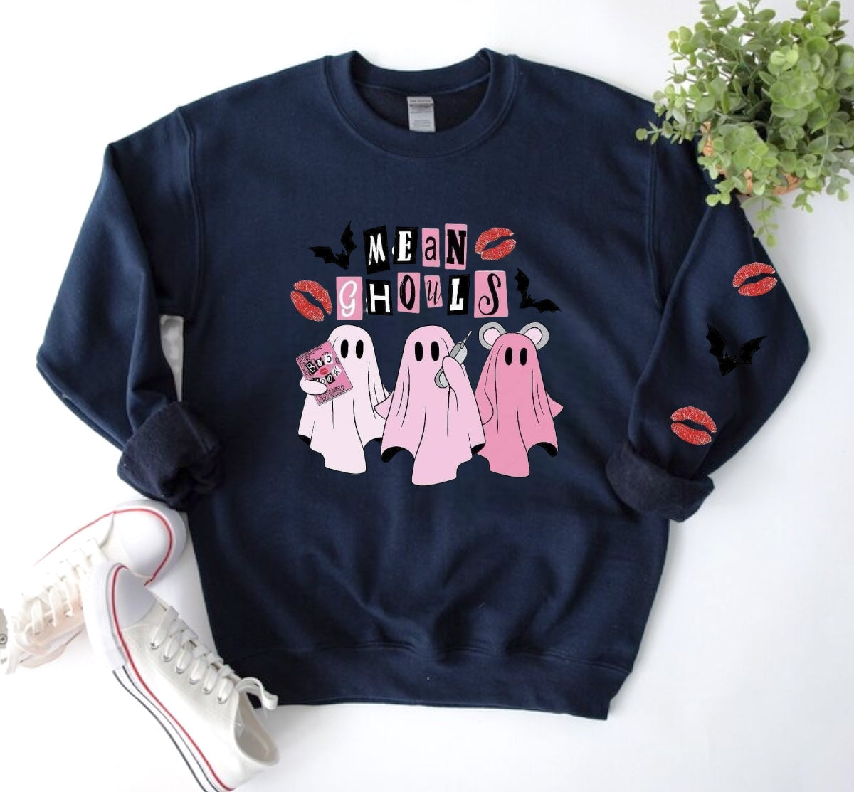 Women’s Halloween Sweatshirts - Mean Ghouls Hippo Boutique