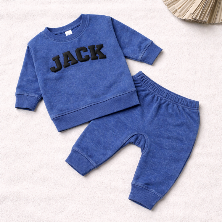 Newborn Baby Outfit Custom Puff Name Hippo Boutique