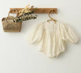 Baby Cotton Lace Floral Bodysuit Hippo Boutique