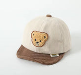 Teddy Bear Soft Edge Corduroy Baby Hats Hippo Boutique