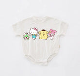 Kitty Baby t-shirt bubble Romper Hippo Boutique