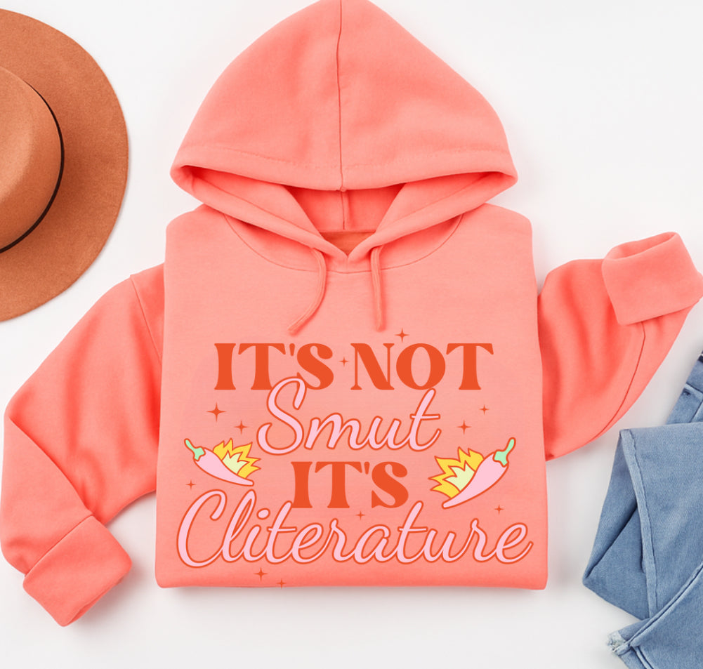 Women’s Bookish Sweatshirts & Hoodies - It’s Not Smut Hippo Boutique