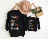 Mama & Mini Matching Sweatshirts - Enjoy the little things Hippo Boutique