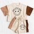 Rad Little Dude Smile Baby and Kids cotton color block t-shirt & shorts outfit Hippo Boutique