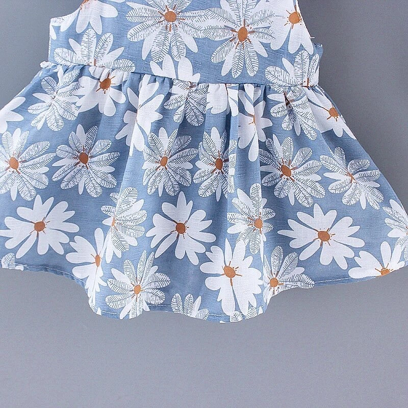 Daisy Sleeveless Baby Dress with Hat Hippo Boutique
