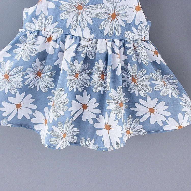 Daisy Sleeveless Baby Dress with Hat Hippo Boutique