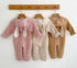 Winter Baby Clothes Rabbit Ears Cartoon Baby Rompers Pajamas Cotton Infant Boy Girls Animal Costume Jumpsuit 0-24 Months Rompers