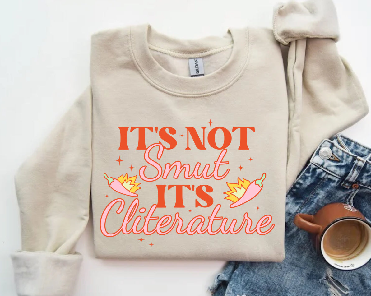 Women’s Bookish Sweatshirts & Hoodies - It’s Not Smut Hippo Boutique