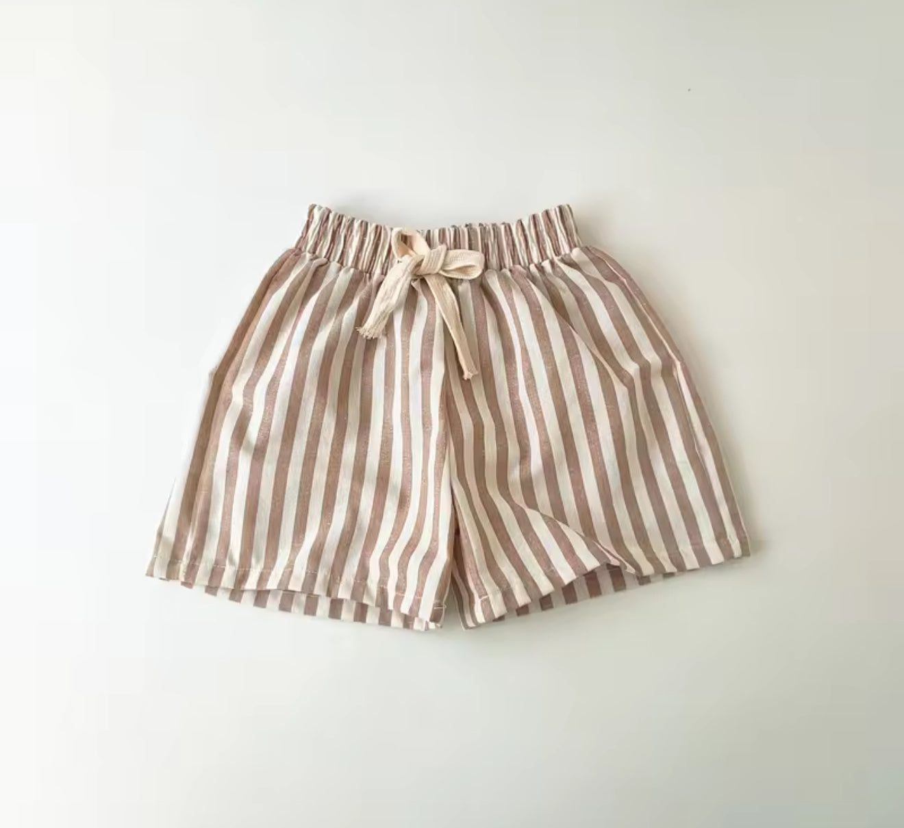 Toddler Striped Linen Cotton Shorts Hippo Boutique