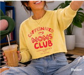 Cropped Sweatshirt - Caffeinated Moms Club Hippo Boutique