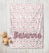 Cats Baby Name Blanket Custom Hippo Boutique