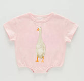 Goose Baby t-shirt Bubble Romper Hippo Boutique