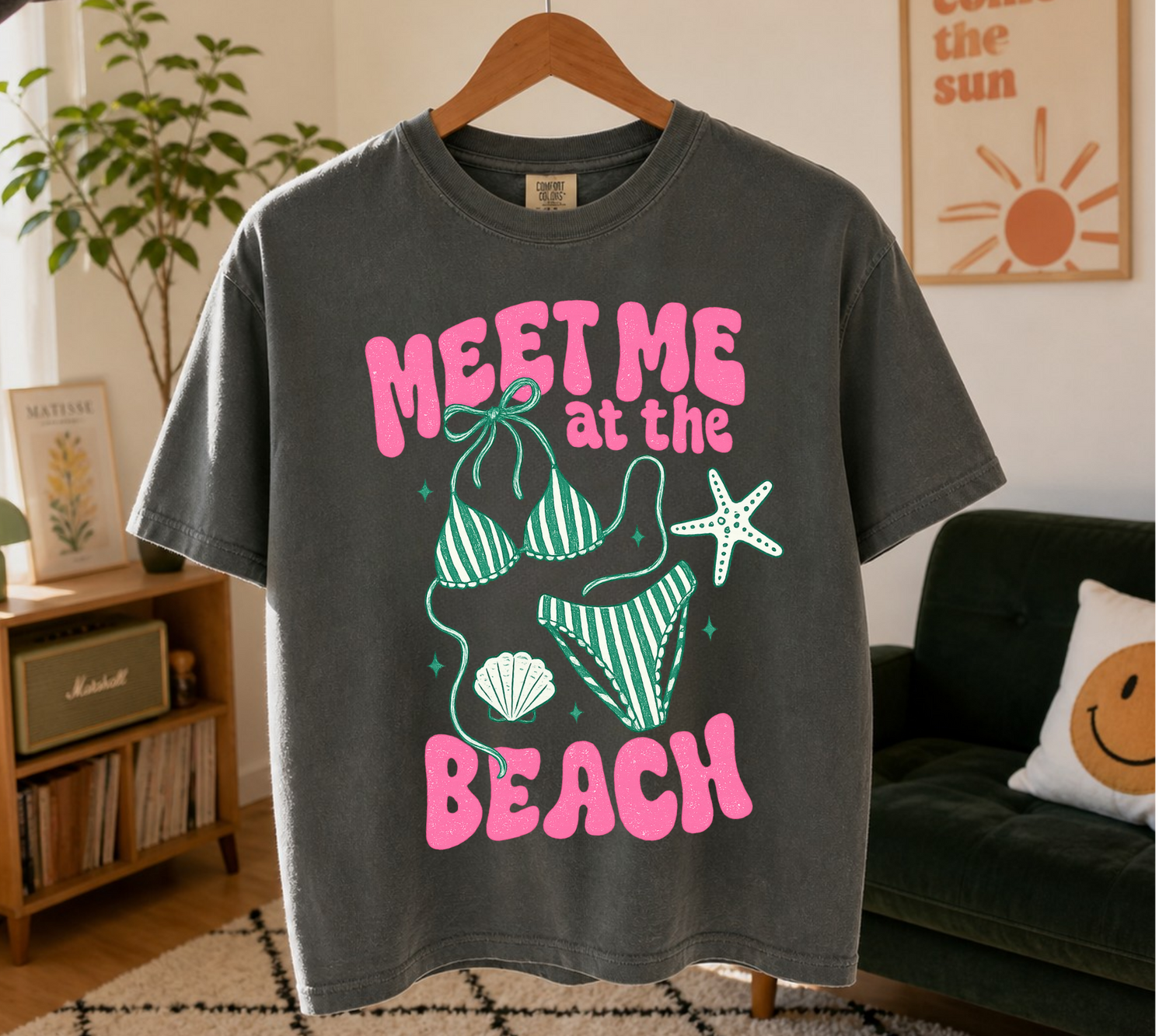 Cropped Top & T-Shirts - Meet me at the beach Hippo Boutique