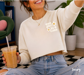 Cropped Sweatshirt - One day at a time Hippo Boutique