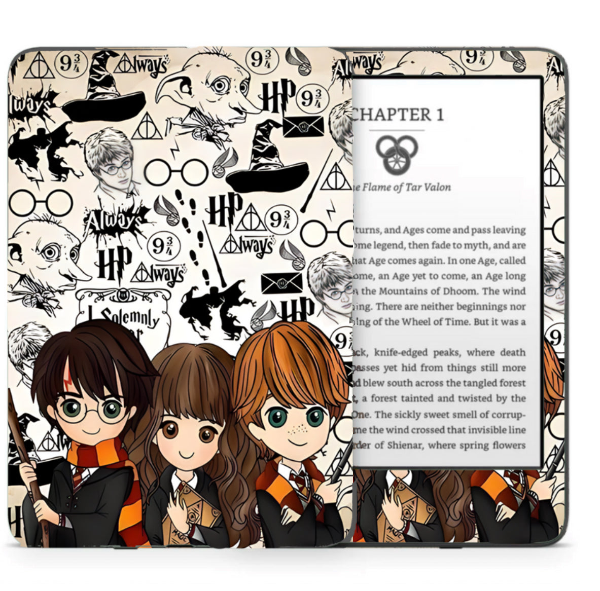 Kindle Skin - Wizard Collage Hippo Boutique