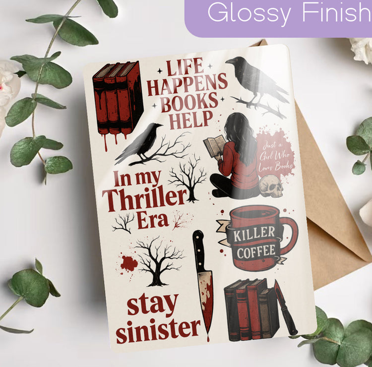 Kindle Insert - In My Thriller Era Hippo Boutique