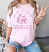 Just a girl who loves Cats Women’s T-Shirts Hippo Boutique