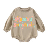 Mama’s Sunshine Baby Sweatshirt Romper Hippo Boutique