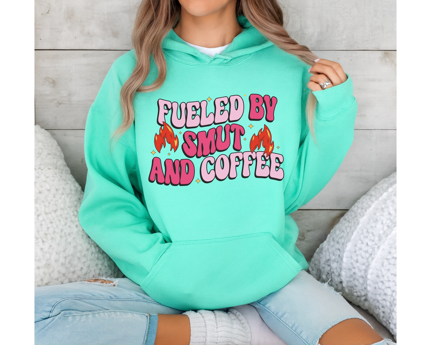 Bookish Sweatshirts & Hoodies - Fueled by Smut & Coffee