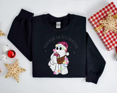 Dead Inside but its christmas crewneck Sweatshirts Hippo Boutique
