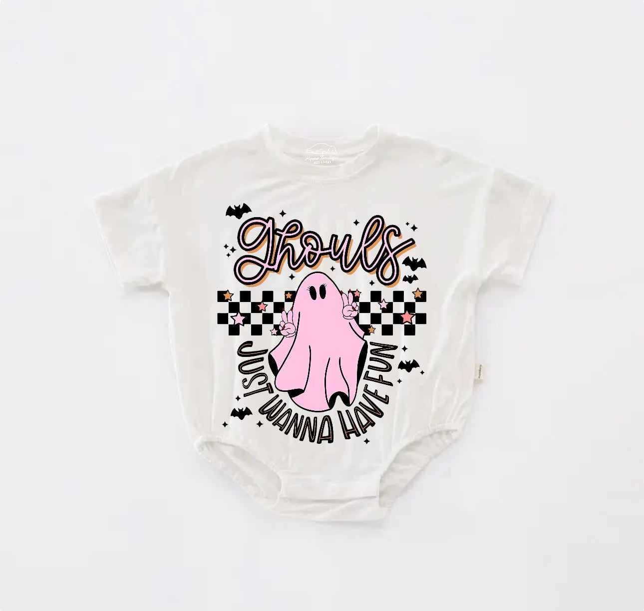 Baby Halloween t-shirt Bubble Romper - Ghouls Just wanna have Fun Hippo Boutique