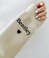 Custom Mama Sweatshirt with children’s name on sleeve Hippo Boutique