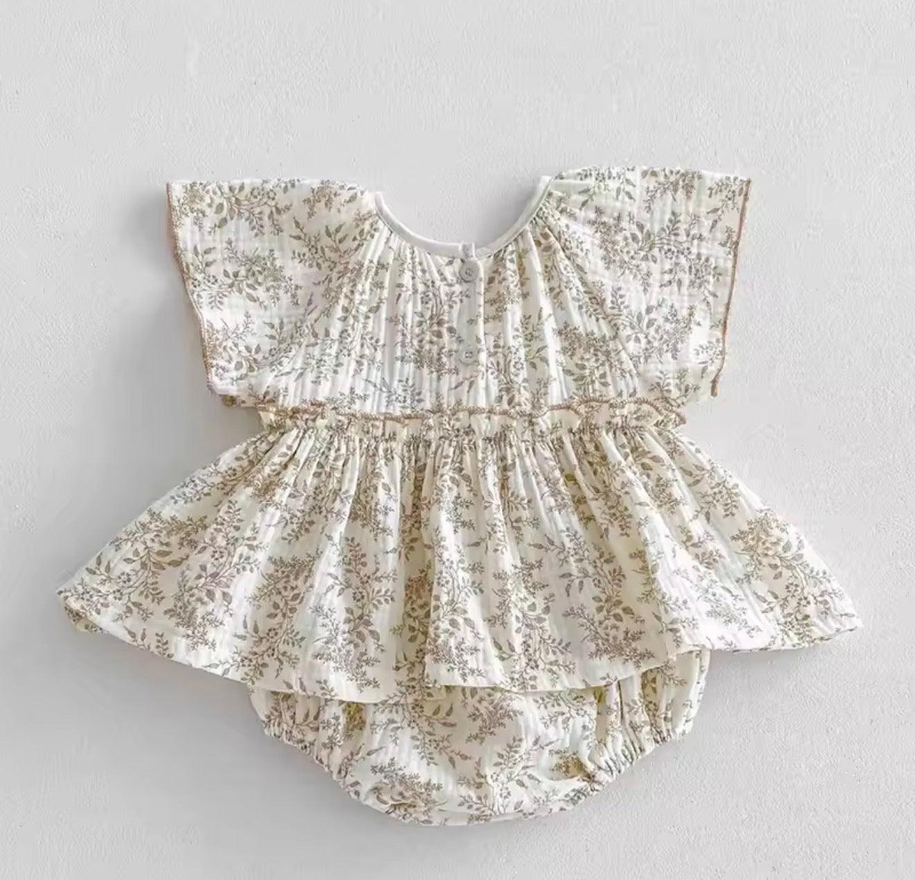 Newborn Floral Romper Dress Hippo Boutique