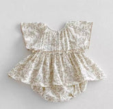 Newborn Floral Romper Dress Hippo Boutique