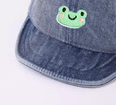 Smiley Frog Soft Edge Baby Hats Hippo Boutique