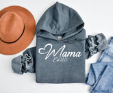Custom Mama Hoodie with children’s name on sleeve Hippo Boutique