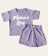 Mama’s Boy Baby Boy T-Shirt & Shorts outfit Hippo Boutique
