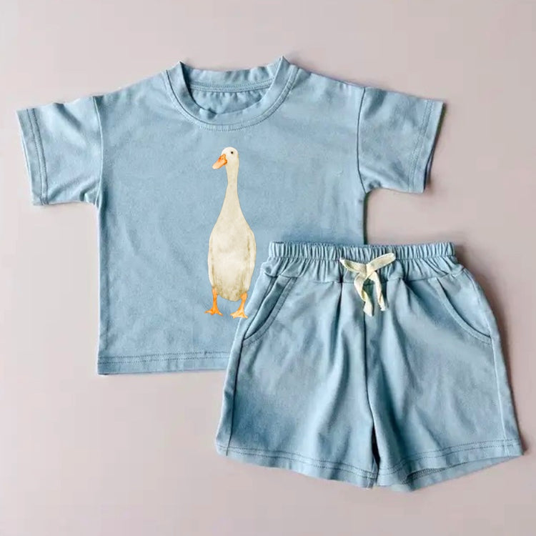 Goose T-Shirt & Shorts Set Hippo Boutique